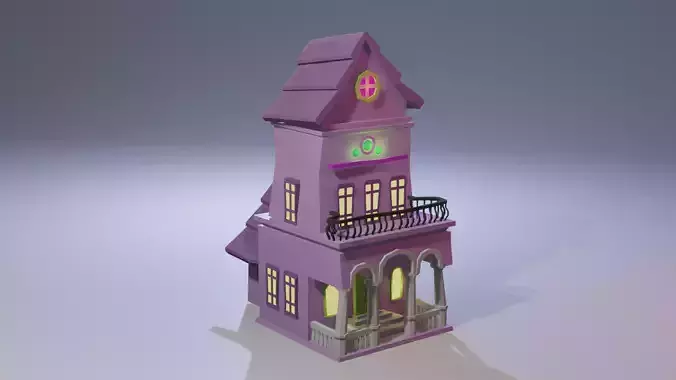 Stylized Halloween House
