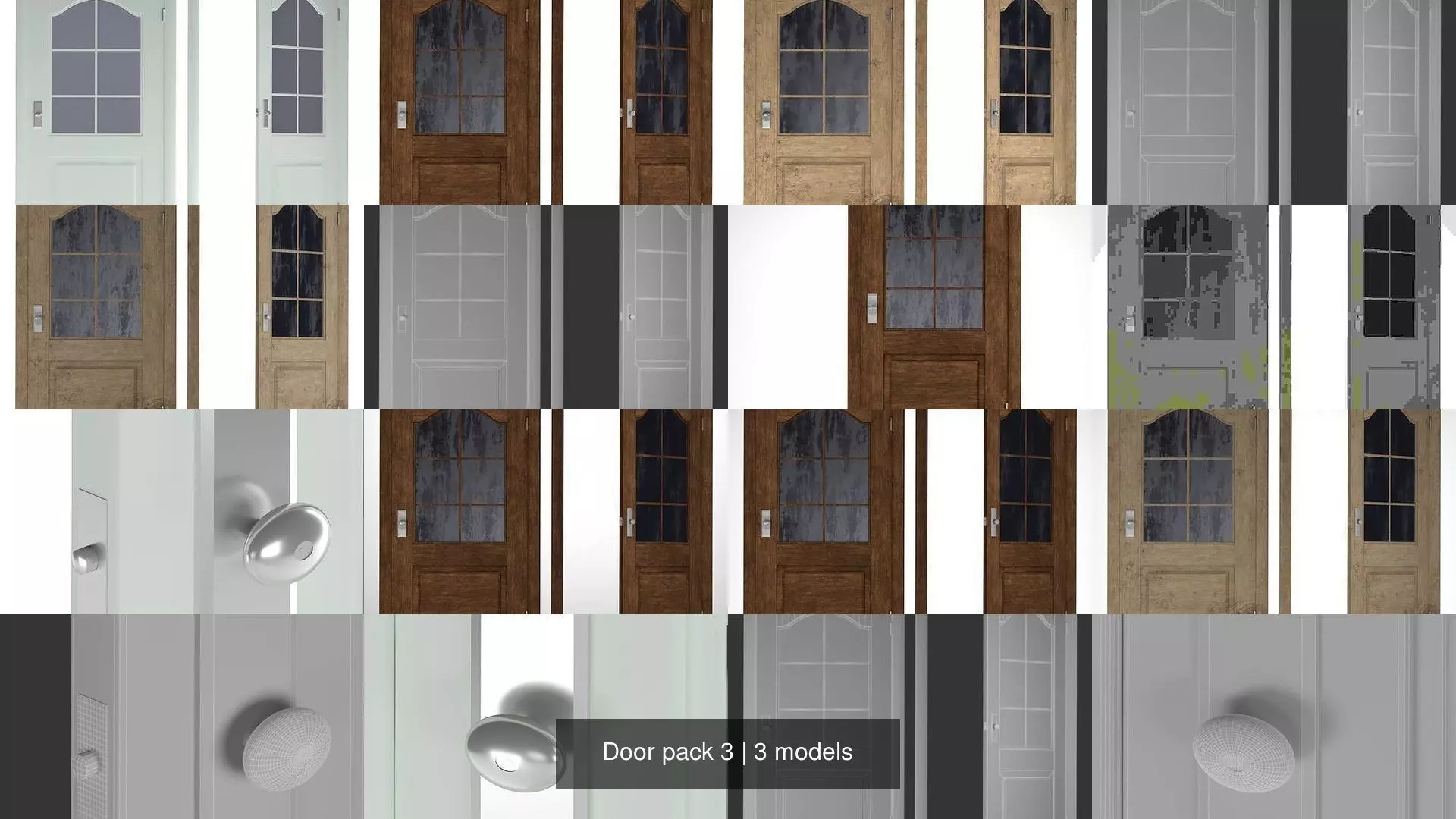 Door pack 3 3D Model Collection_0