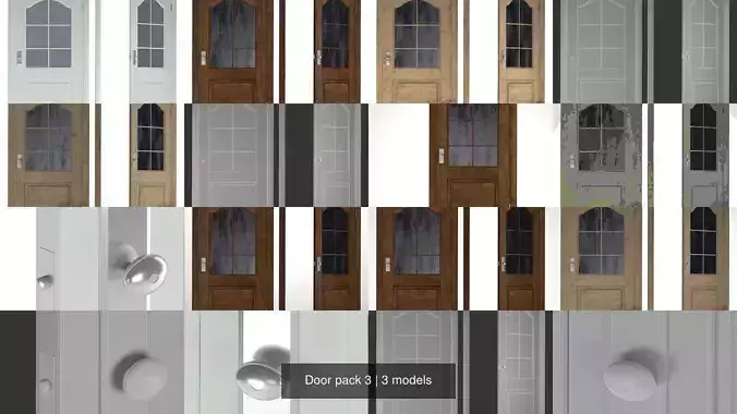 Door pack 3 3D Model Collection