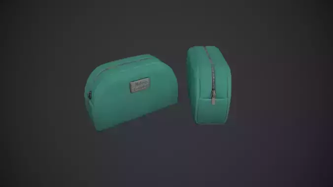 Green Makeup Bag - Cosmetics Bag