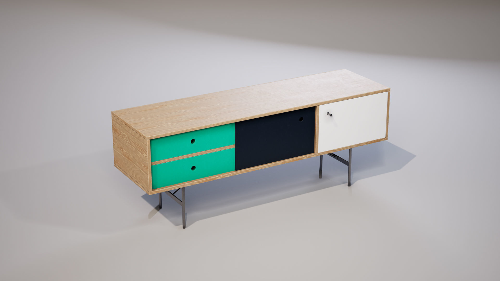 Furniture Pack 01 Low-poly 3D model_11