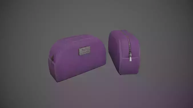 Purple Makeup Bag - Cosmetics Bag