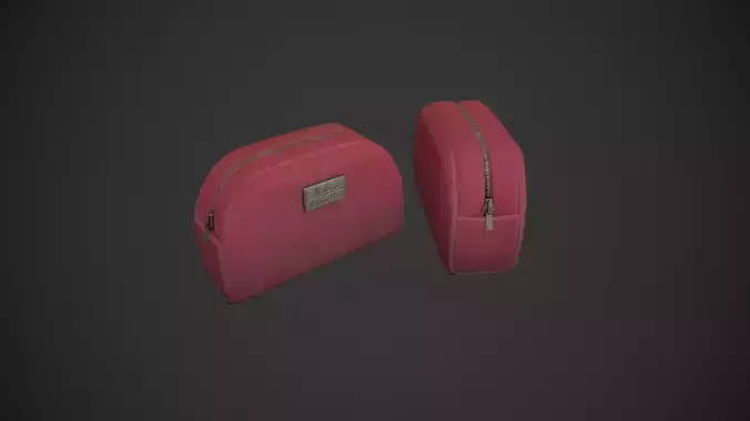 Red Makeup Bag - Cosmetic Bag 