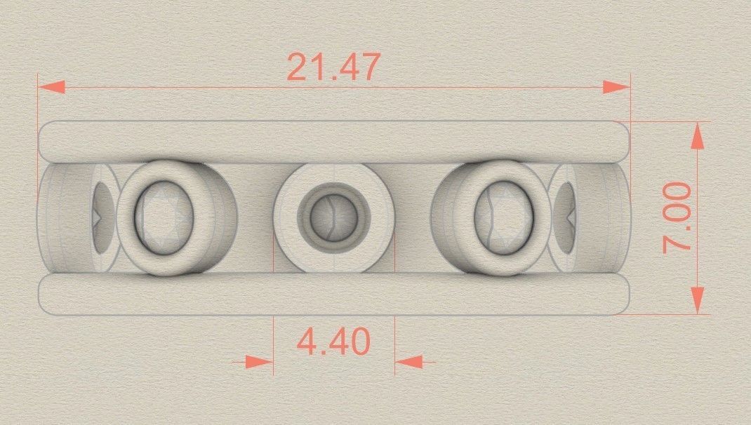 Model 208 New Tiffany Diamond Ring  US  7 and a half Size 3D print model_7