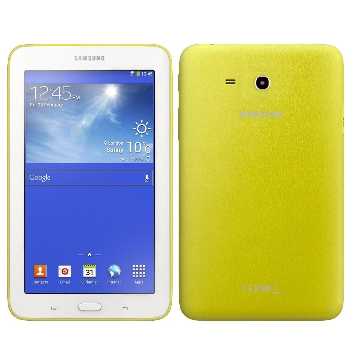 Samsung Galaxy Tab 3 Lite 7 0 3G Yellow 3D model_2