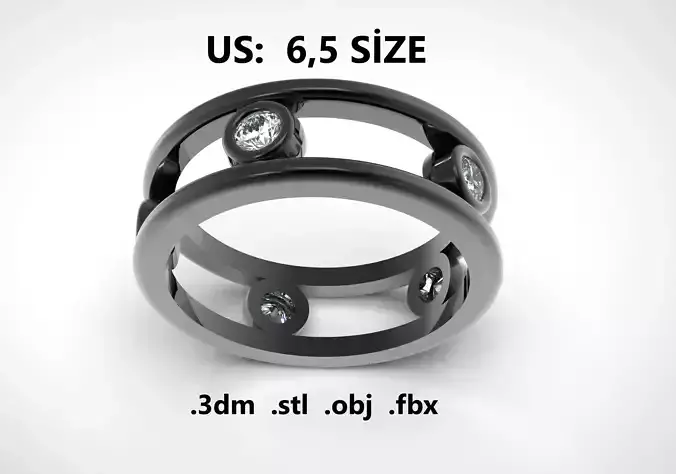 Model 210 New Chopard Diamond Ring  US 6 and a half Size