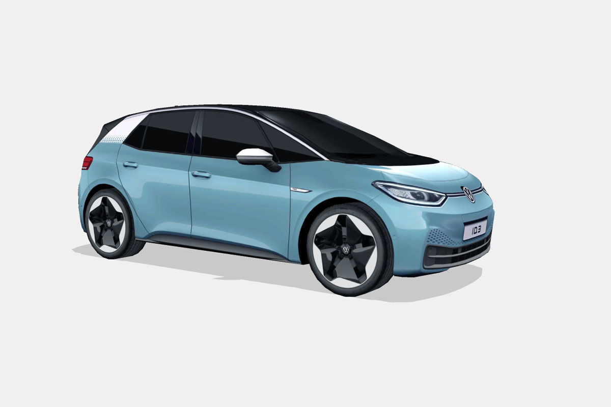Volkswagen ID3 2020 Low-poly 3D model_15