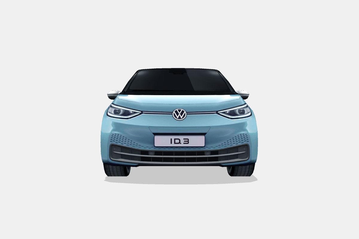 Volkswagen ID3 2020 Low-poly 3D model_3