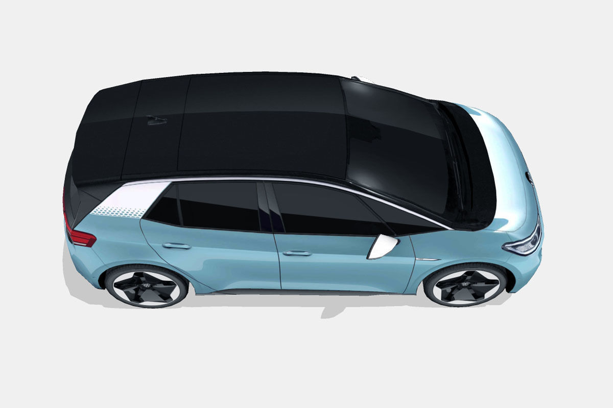 Volkswagen ID3 2020 Low-poly 3D model_13