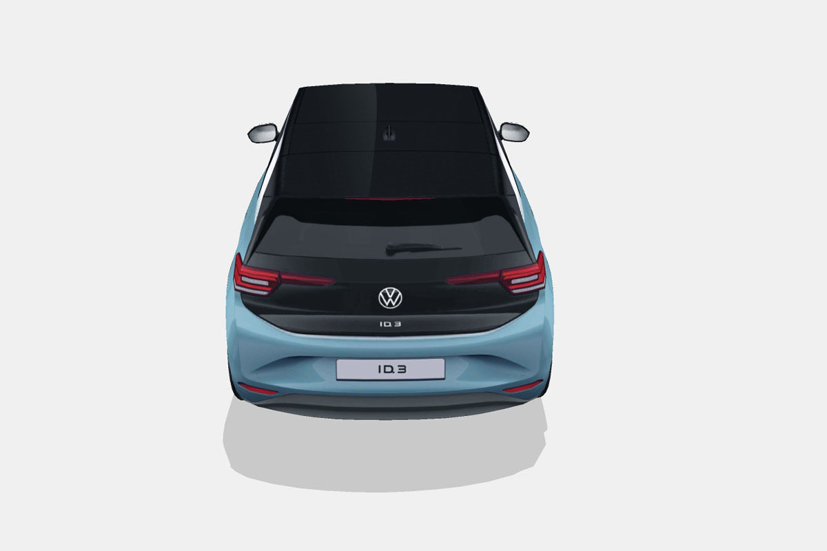 Volkswagen ID3 2020 Low-poly 3D model_9