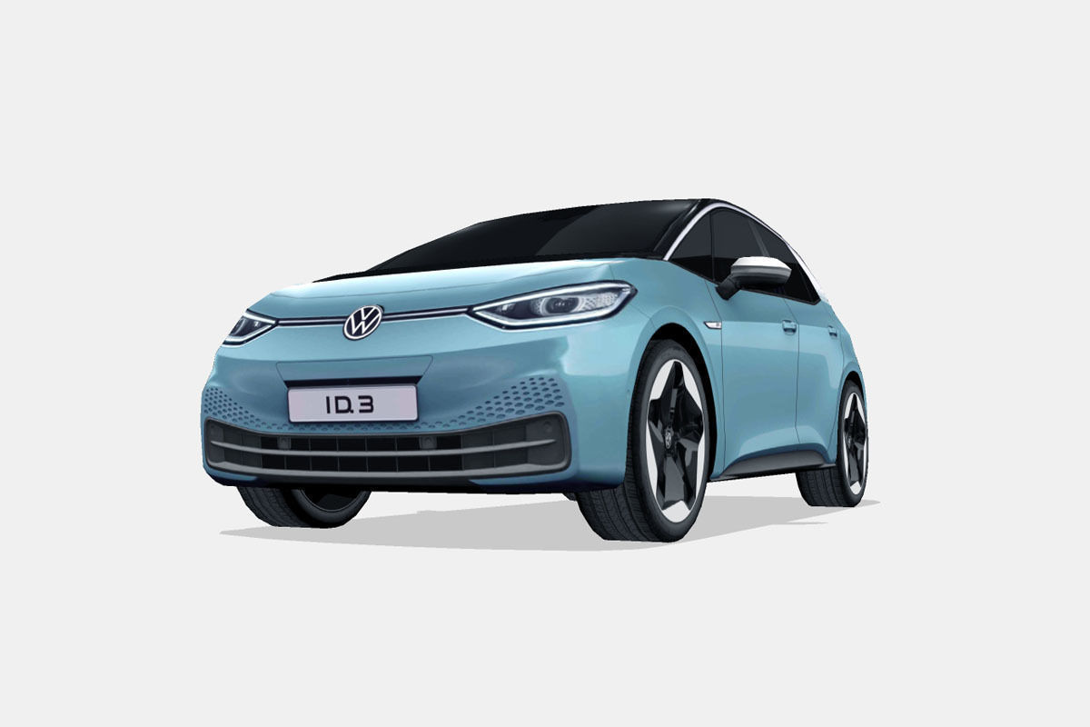 Volkswagen ID3 2020 Low-poly 3D model_4
