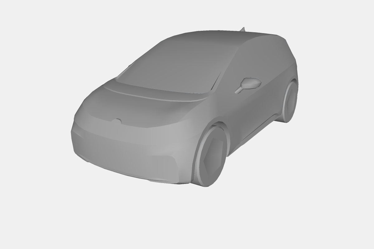 Volkswagen ID3 2020 Low-poly 3D model_20