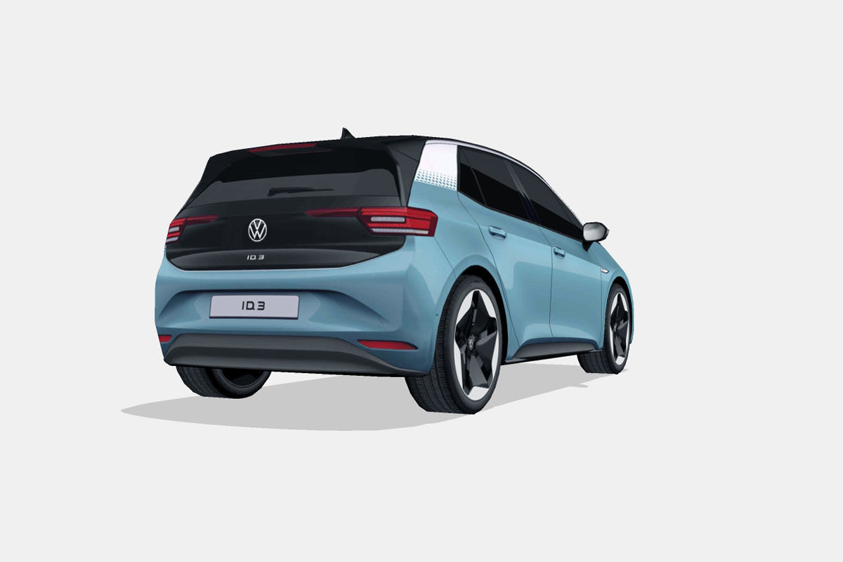 Volkswagen ID3 2020 Low-poly 3D model_11