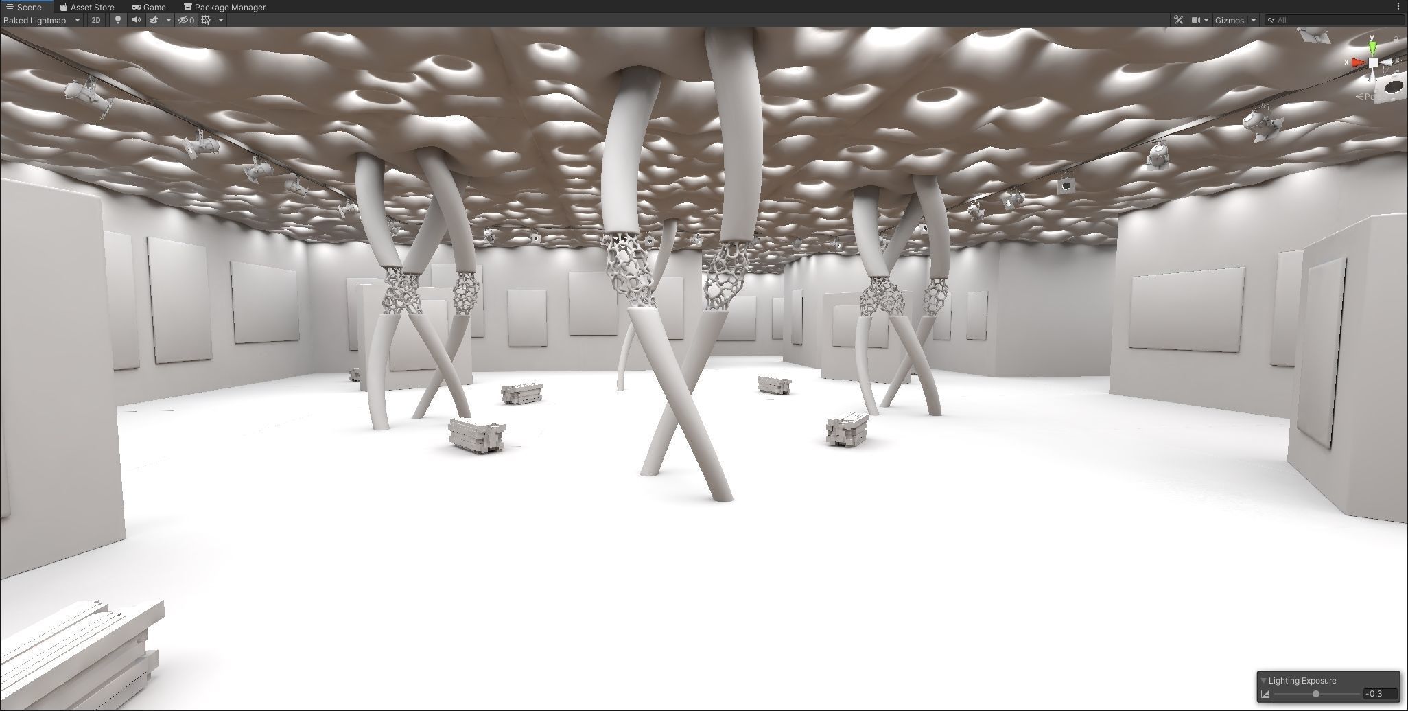 Modern Showroom Expo 3D model_8