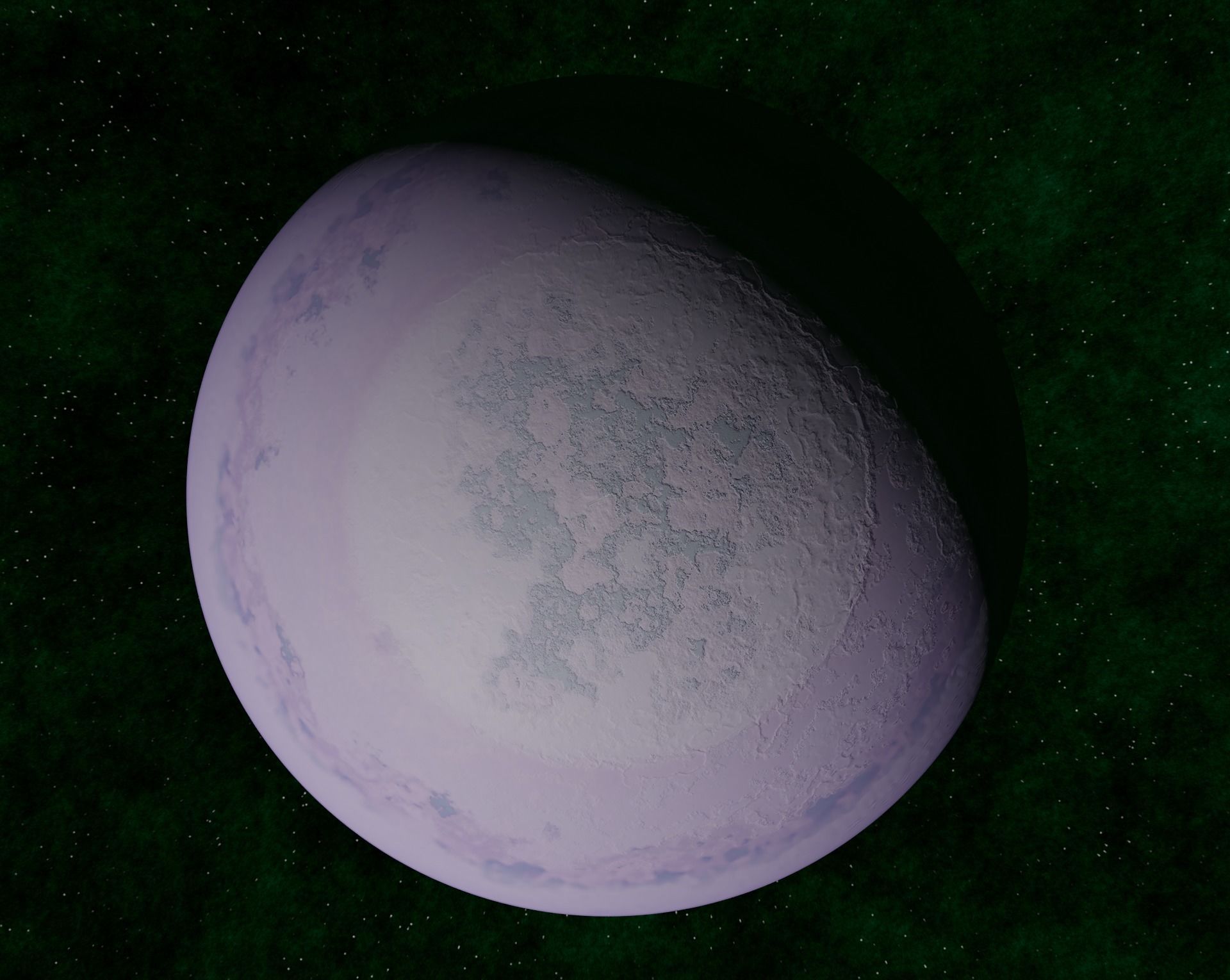 Light pink gas giant Low-poly 3D model_5