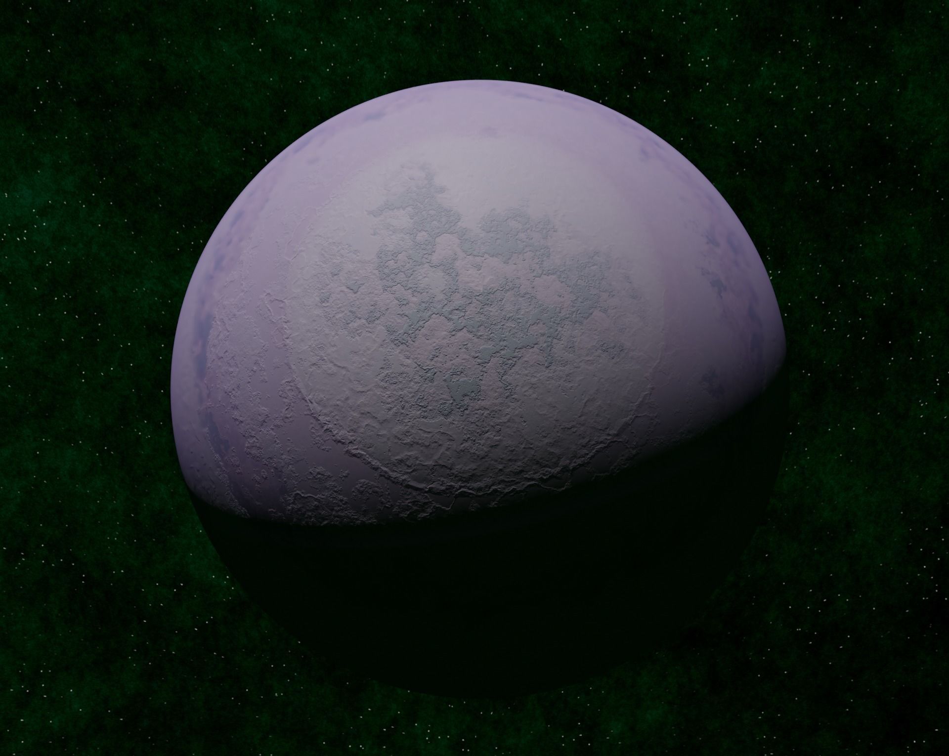 Light pink gas giant Low-poly 3D model_1