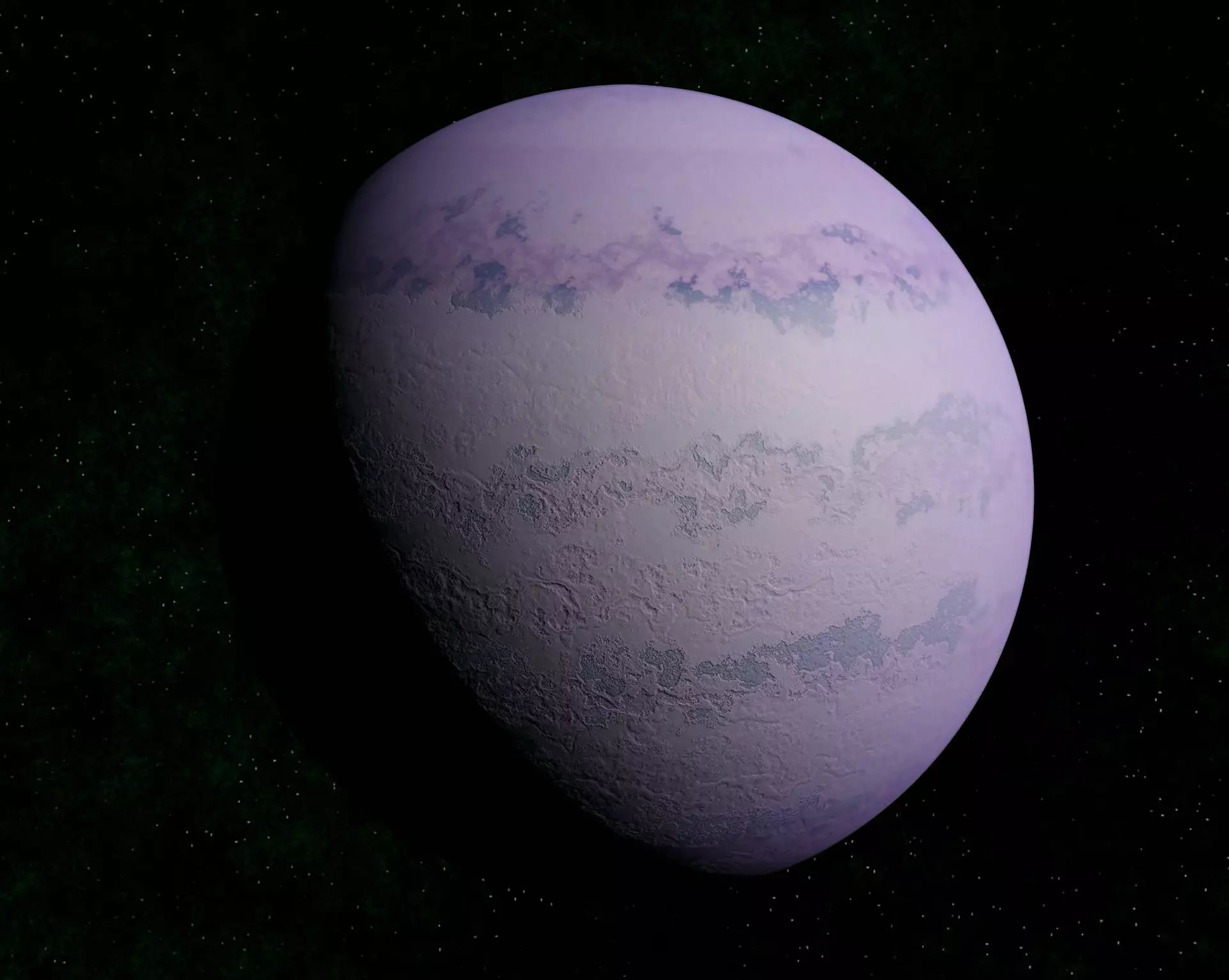 Light pink gas giant Low-poly 3D model_0