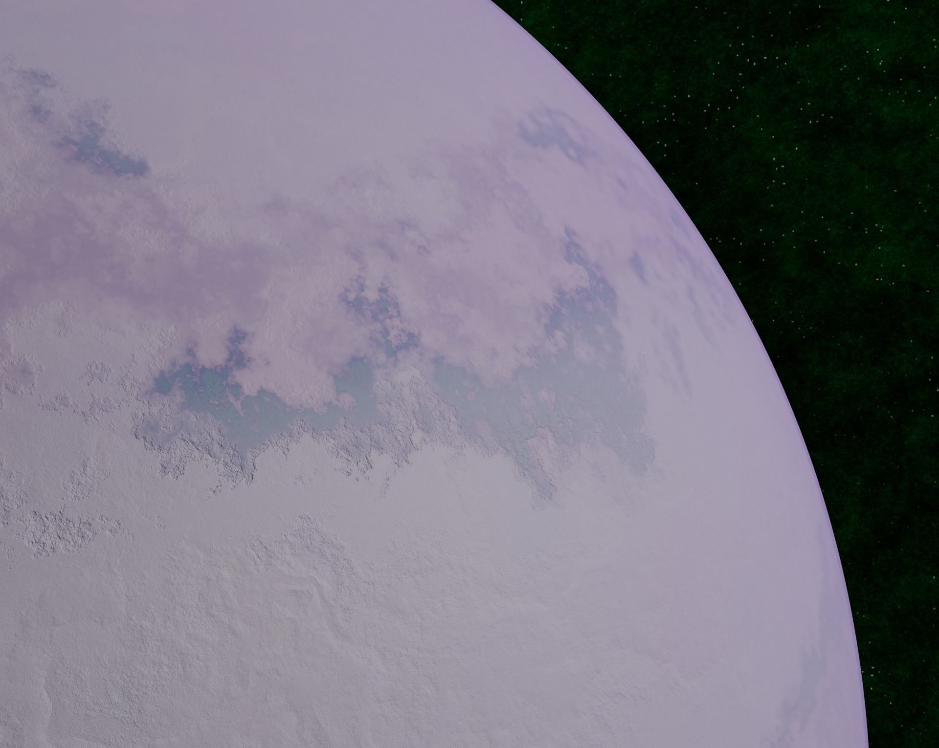 Light pink gas giant Low-poly 3D model_6
