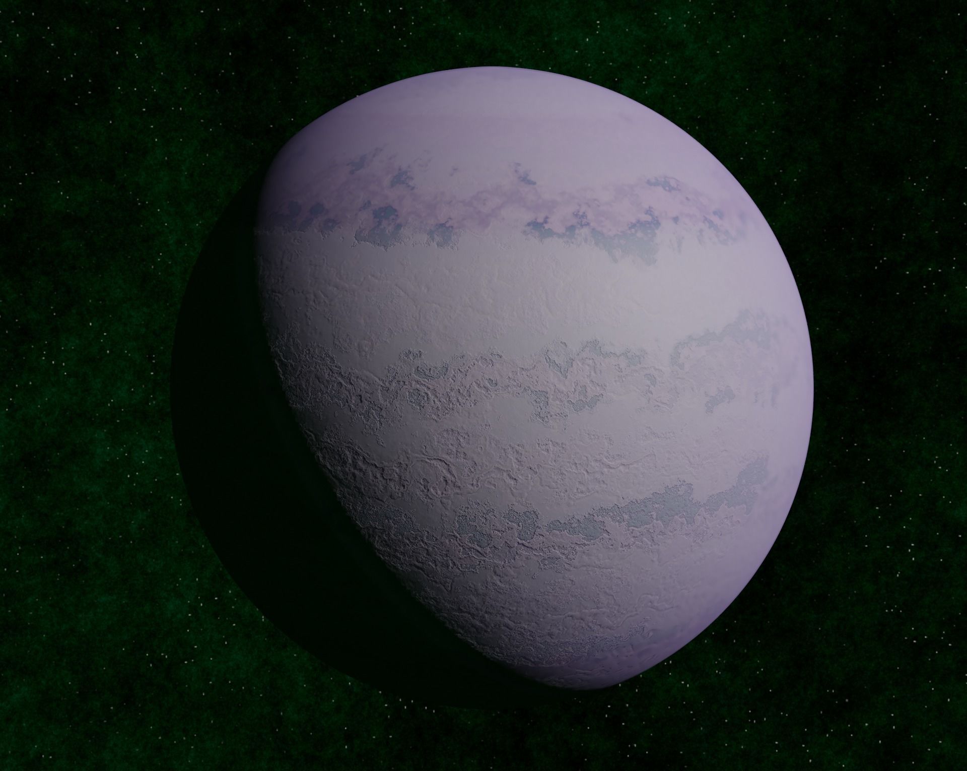 Light pink gas giant Low-poly 3D model_7