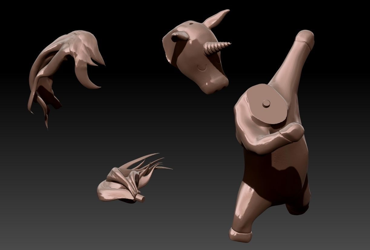 Kawaii Unicorn 3d Printable 3D print model_10