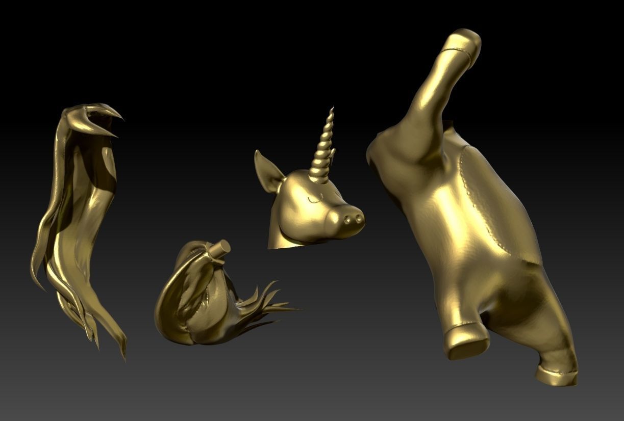 Kawaii Unicorn 3d Printable 3D print model_7