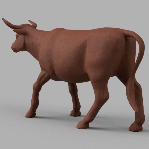 taureau 2 bull 3D model_2