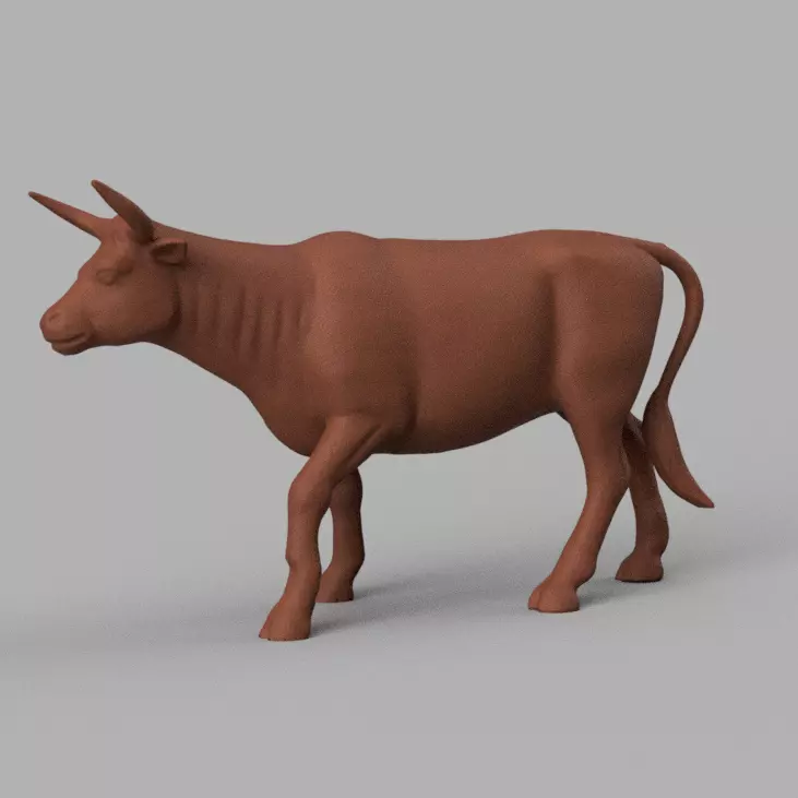 taureau 2 bull 3D model_0