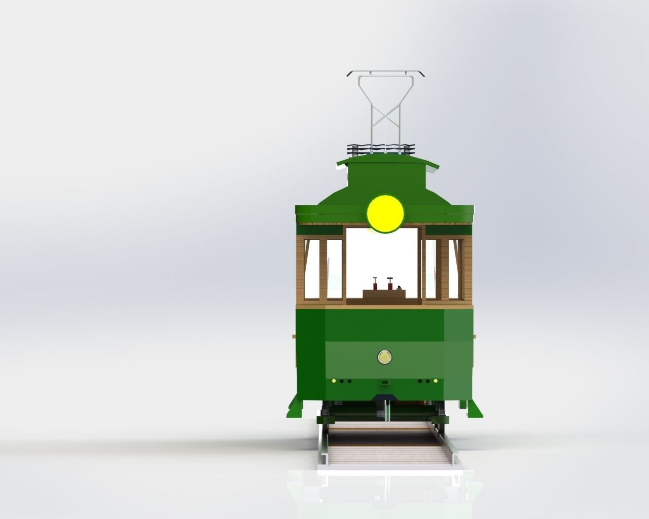 Model of the first tram in Sarajevo 3D model_8