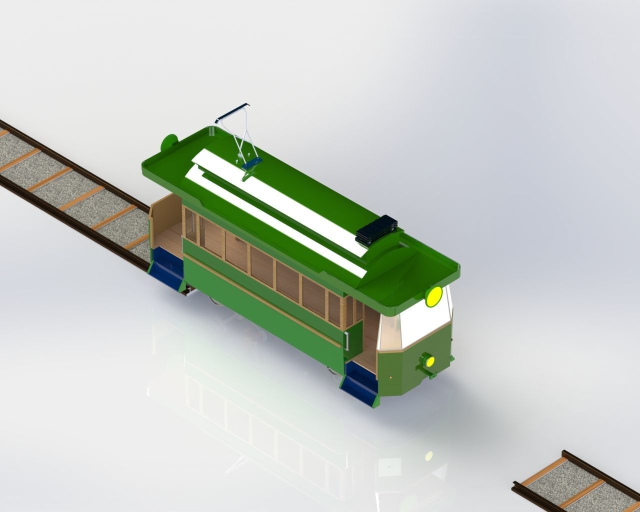 Model of the first tram in Sarajevo 3D model_15