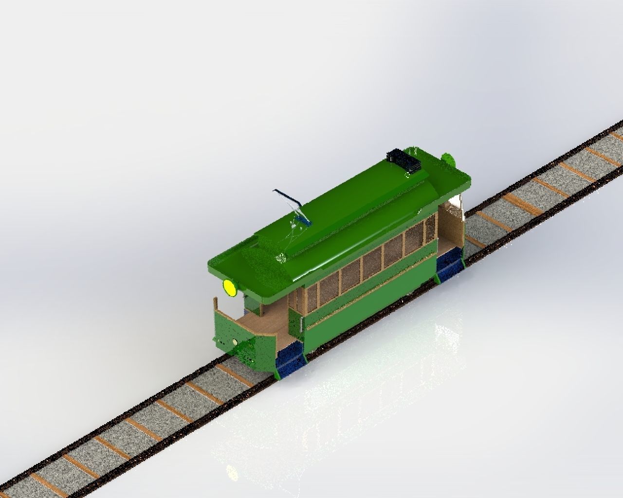 Model of the first tram in Sarajevo 3D model_14