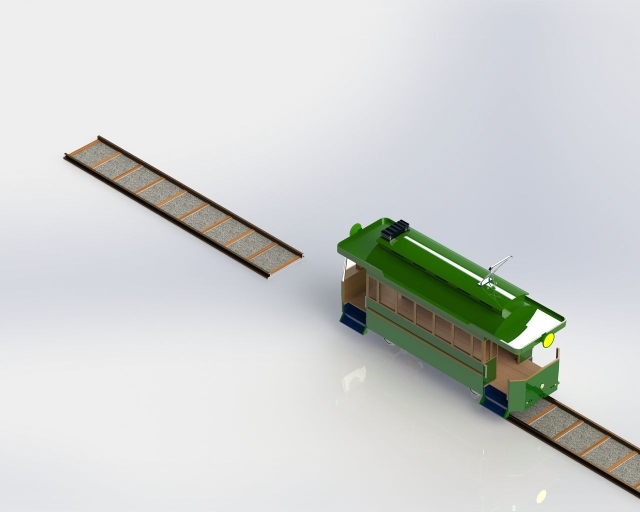 Model of the first tram in Sarajevo 3D model_9