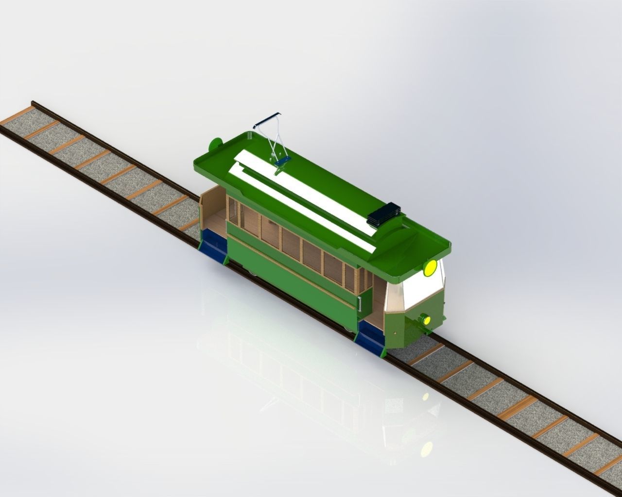 Model of the first tram in Sarajevo 3D model_13