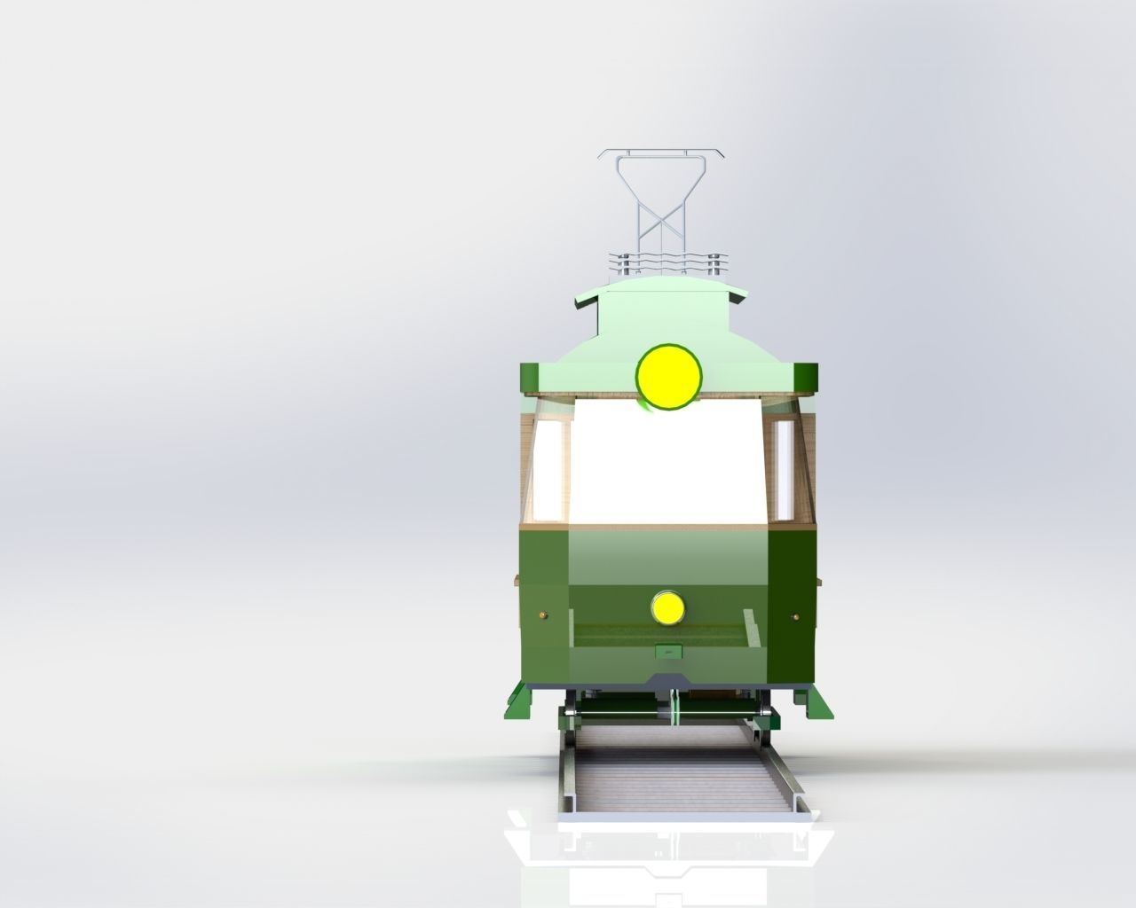 Model of the first tram in Sarajevo 3D model_12