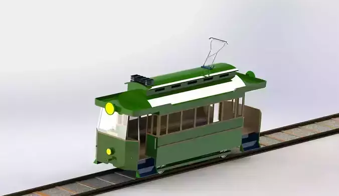 Model of the first tram in Sarajevo 3D model