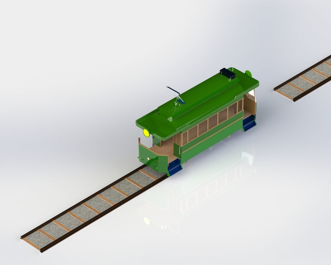 Model of the first tram in Sarajevo 3D model_11