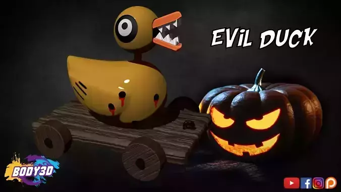 Evil Duck - Nightmare Before Christmas 3D print model
