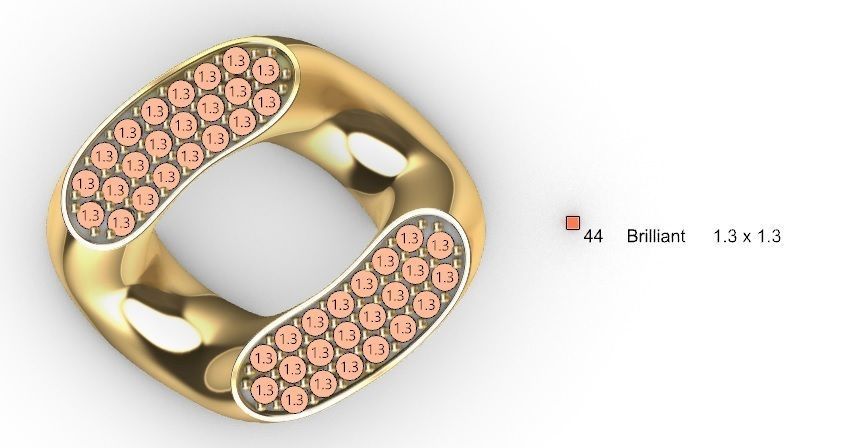 18 MM MIAMI CUBAN LINK CHAIN 3 ROWS DIAMOND BRACELET NECKLACE  3D print model_7