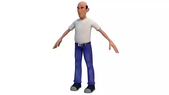 man3 cartoon rigged character