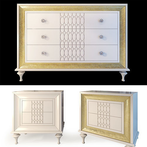 Dresser nightstand Mugali Galiano Emocion 3D model