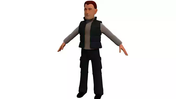 city man3  cartoon rigged character