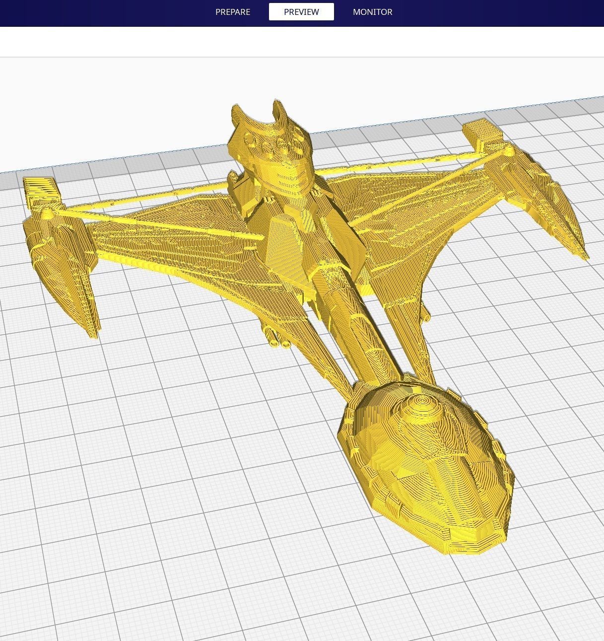 Star Trek - Klingon Raptor - 3D Printable Model 3D print model_12