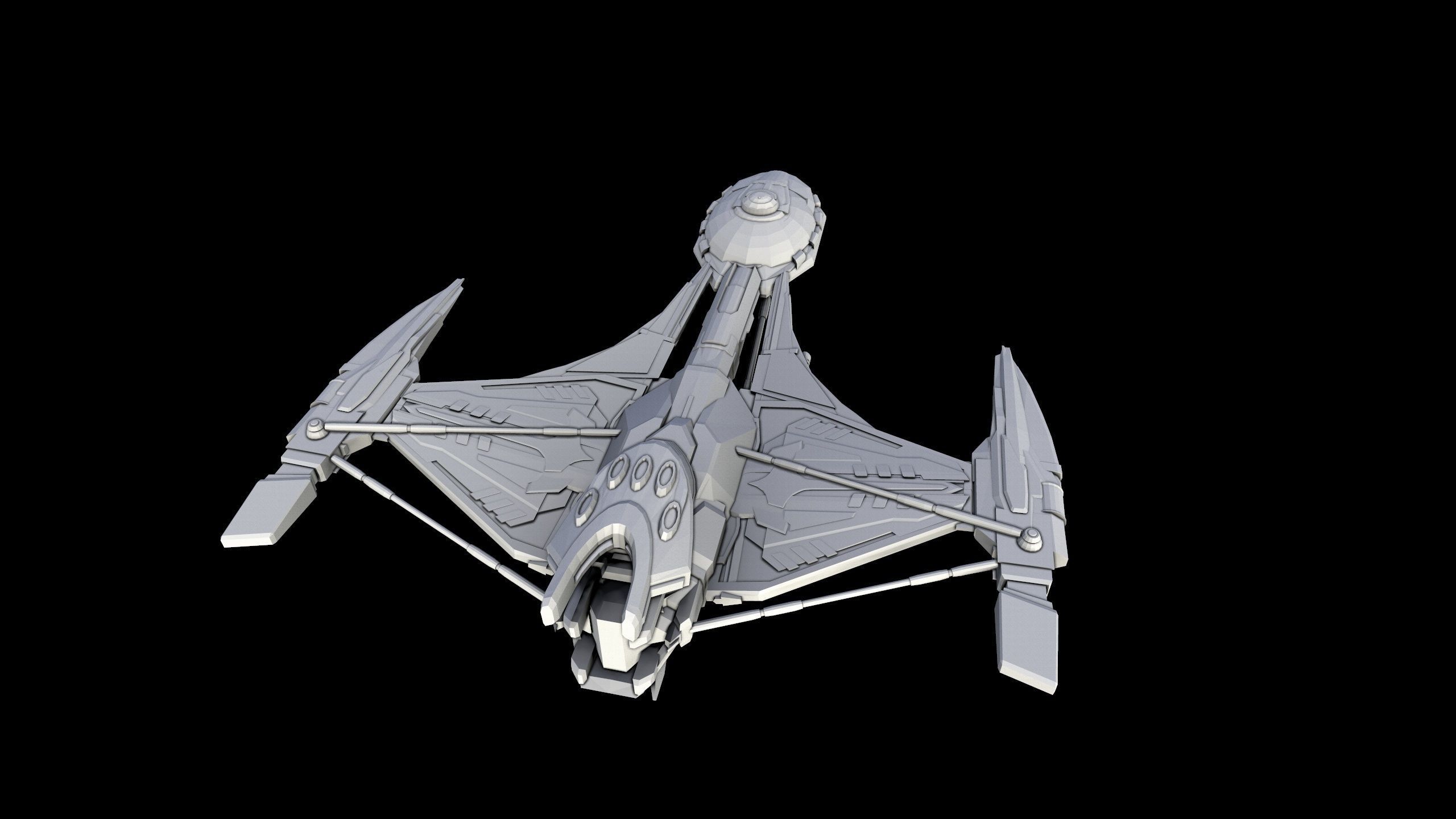 Star Trek - Klingon Raptor - 3D Printable Model 3D print model_5