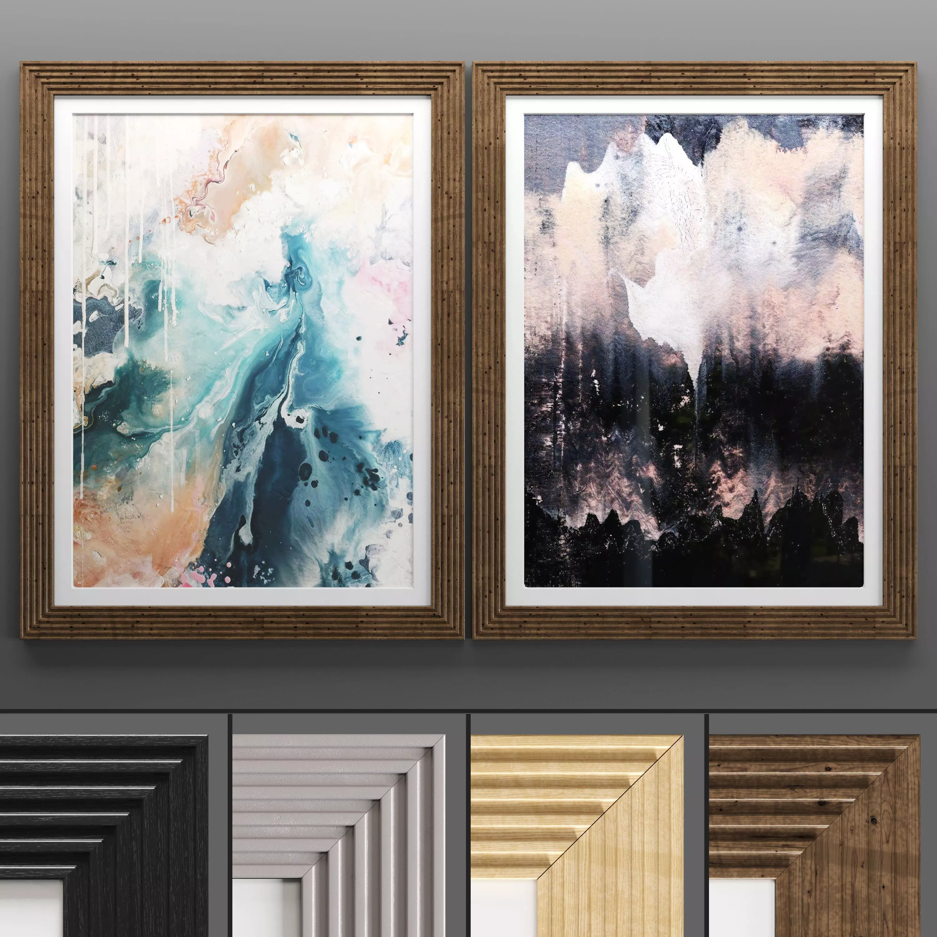 Art Frame 558 Low-poly 3D model_0