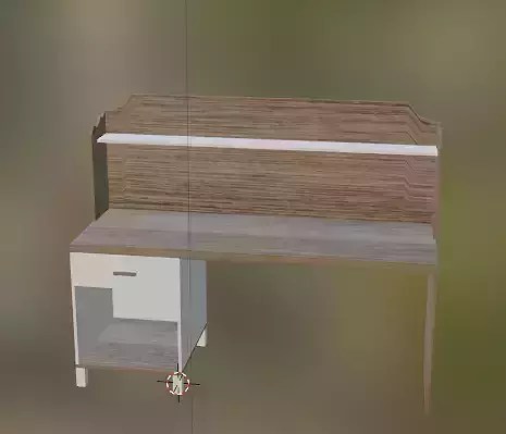 Table desk with two drawers and shelf