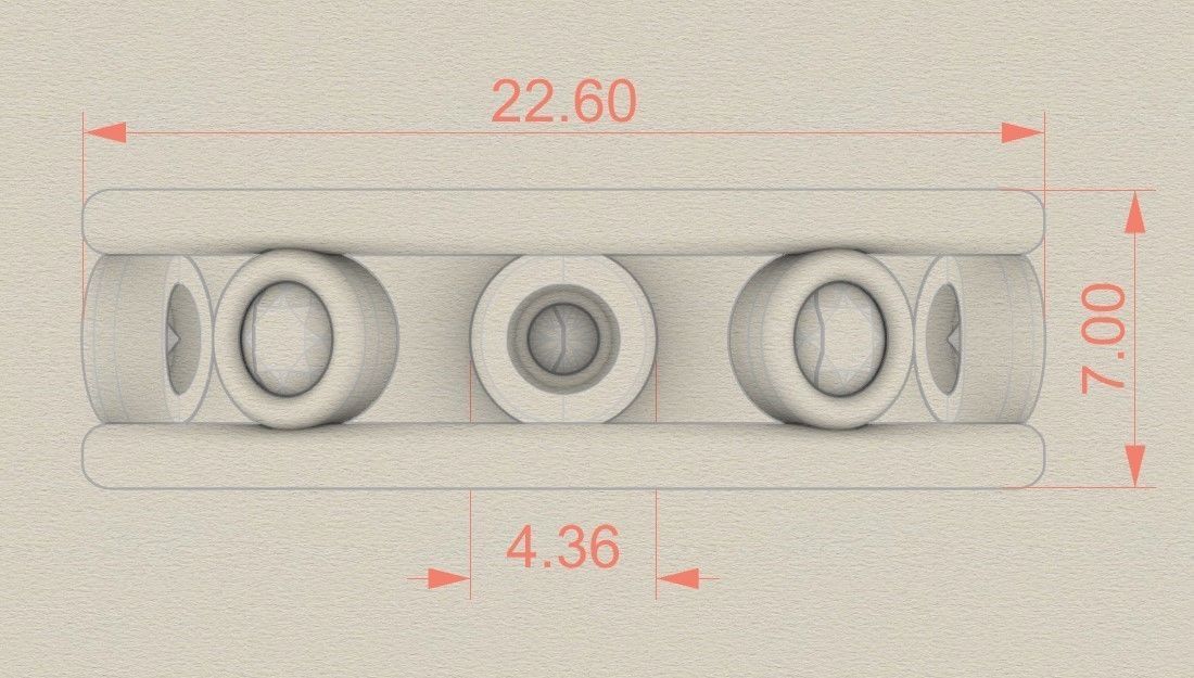 Model 212 New Chopard Diamond Ring  US 9 Size 3D print model_6