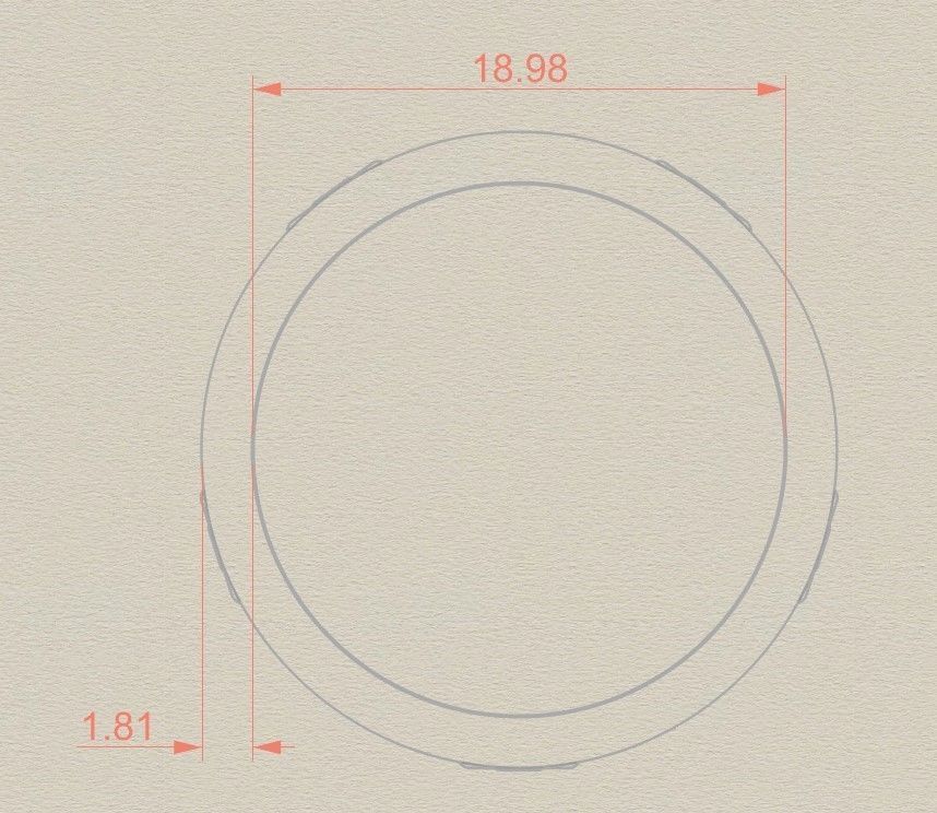 Model 212 New Chopard Diamond Ring  US 9 Size 3D print model_7