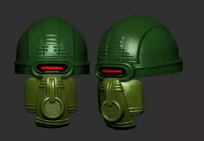 helmet high poly sculpt 3d printable 