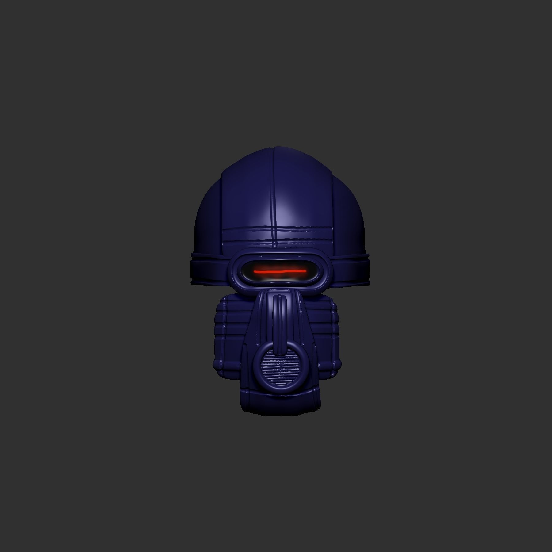 helmet high poly sculpt 3d printable 3D model_1