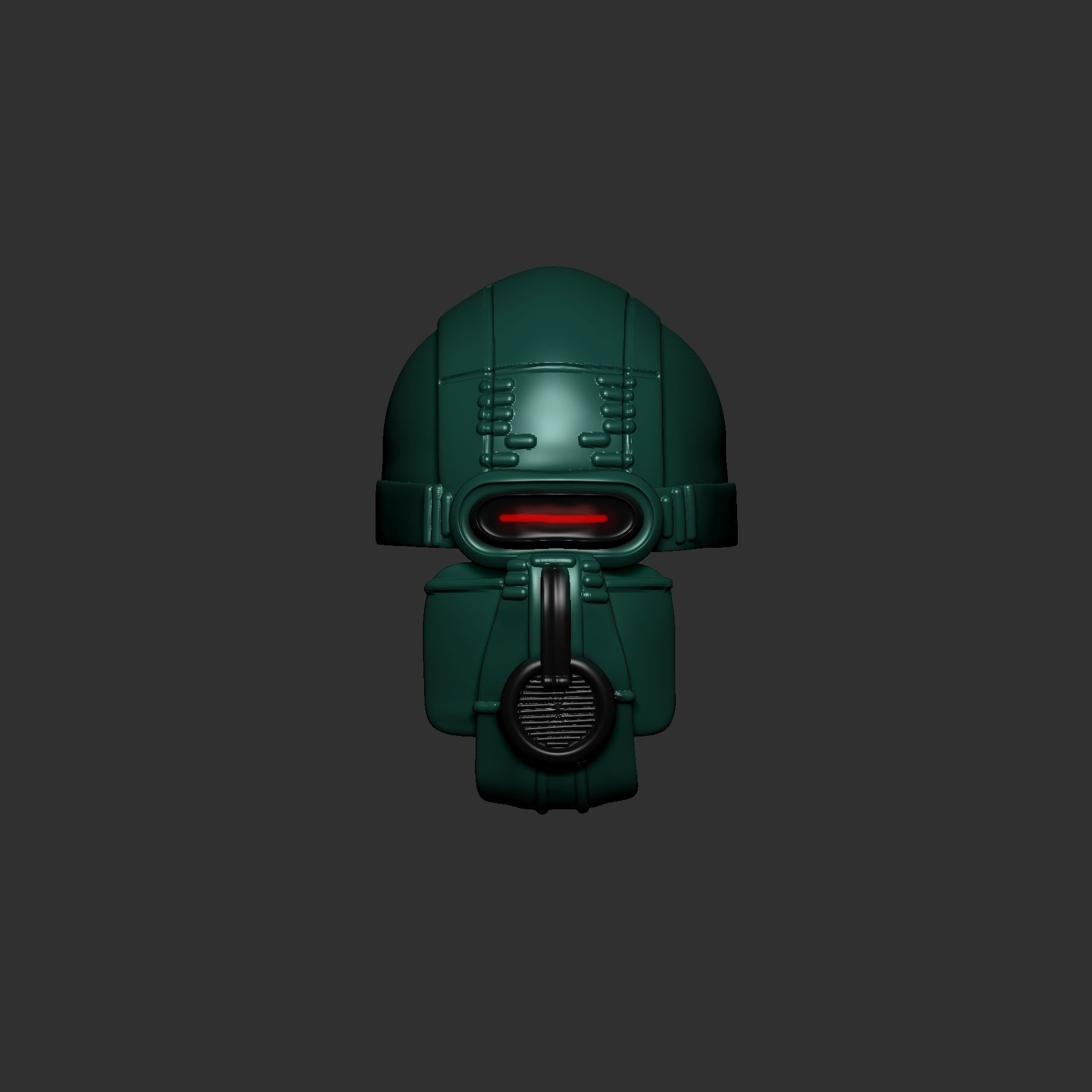 helmet high poly sculpt 3d printable  3D model_1