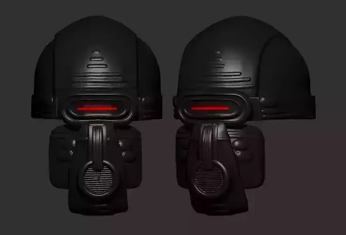helmet high poly sculpt 3d printable 